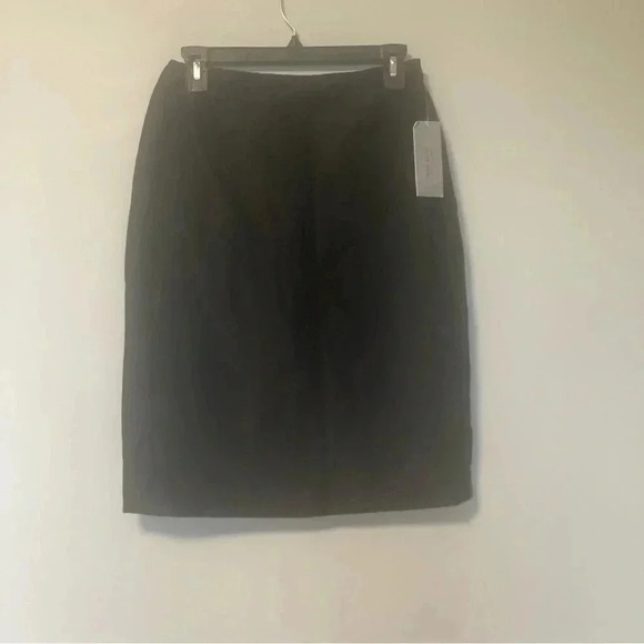 NWT Rickie Freeman Teri  Jon 100% silk black pencil skirt - Picture 1 of 6